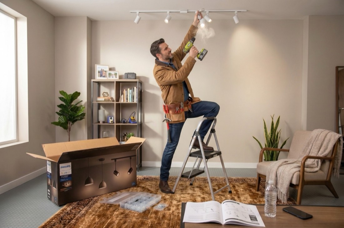 Lamp laten ophangen